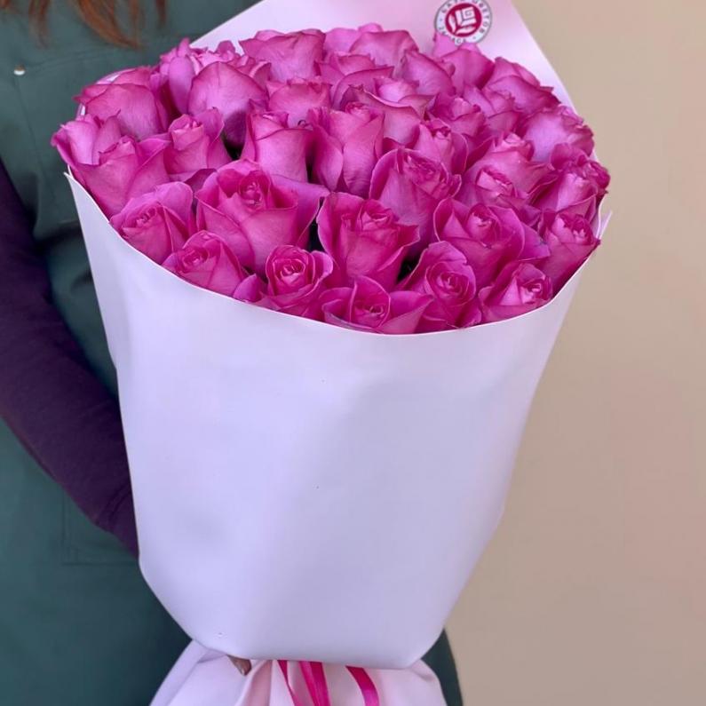 Букеты из розовых роз 70 см (Эквадор) код: 12584