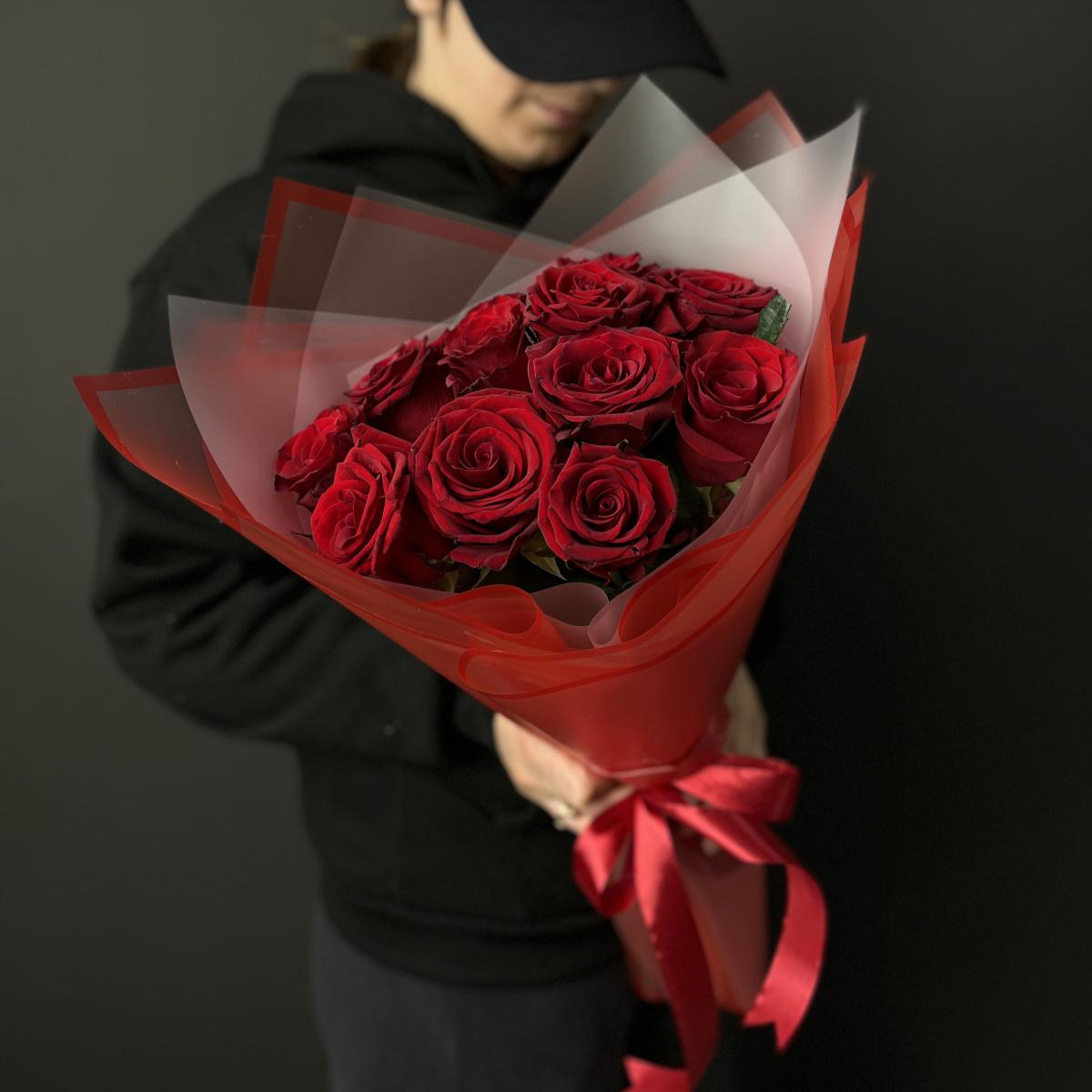 Букет из красных роз 40 см (Эквадор)