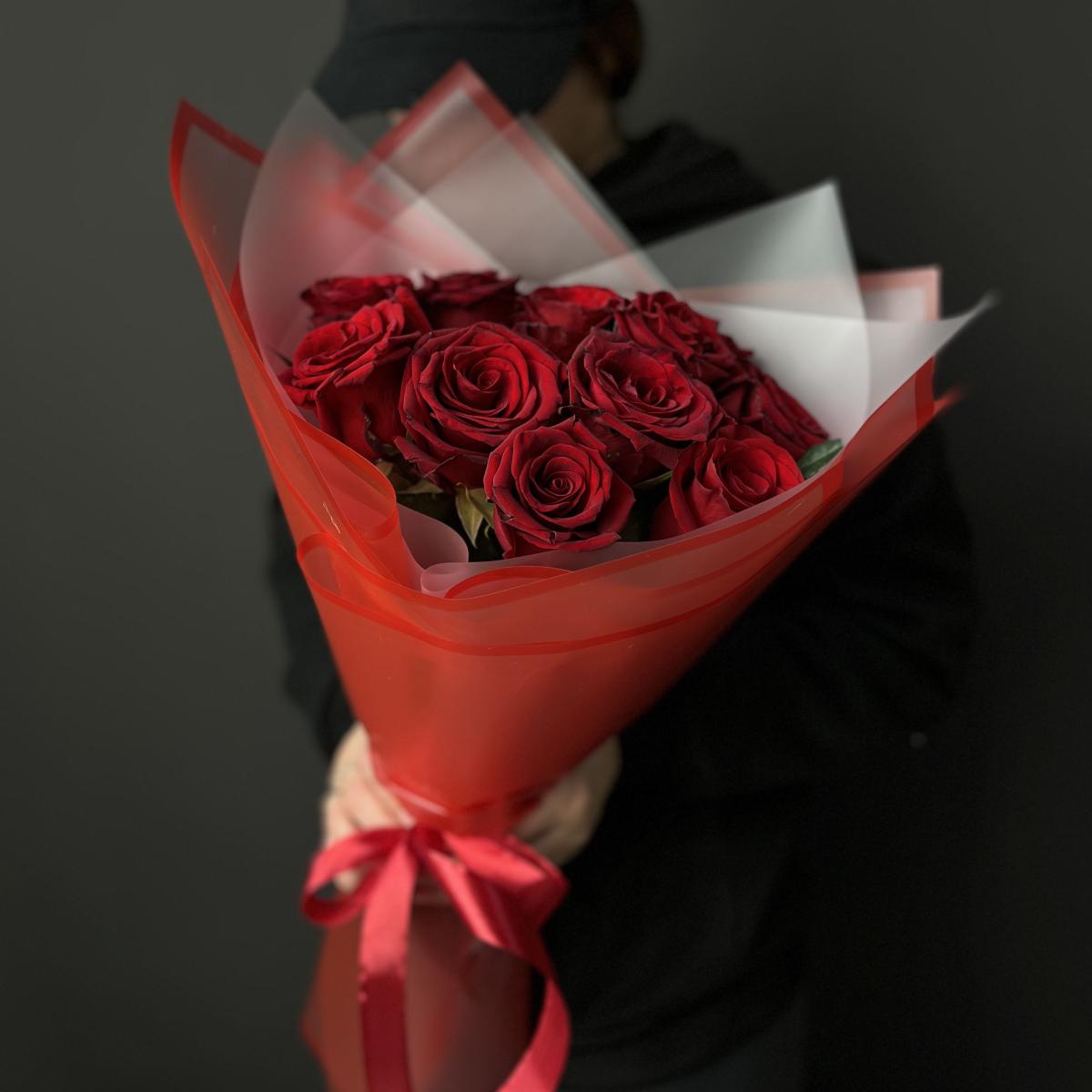 Букет из красных роз 40 см (Эквадор)