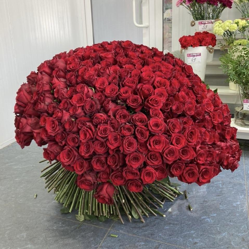 Букеты из красных роз 80 см (Эквадор) артикул букета: 13332om