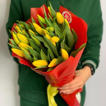 Тюльпаны желтые 25 шт код  9306om
